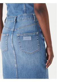 Liu Jo Sukienka jeansowa UA6123 D0309 Niebieski Regular Fit. Kolor: niebieski. Materiał: bawełna #5