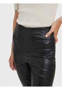 Vero Moda Spodnie z imitacji skóry Lana 10269992 Czarny Slim Fit. Kolor: czarny. Materiał: skóra #4