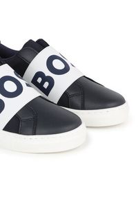 BOSS - Boss Sneakersy J50863 S Granatowy. Kolor: niebieski