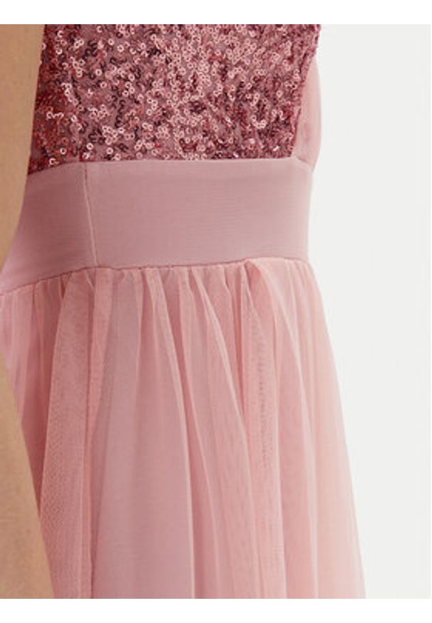 Rinascimento Sukienka wieczorowa CFC0123704003 Różowy Regular Fit. Kolor: różowy. Materiał: syntetyk. Styl: wizytowy