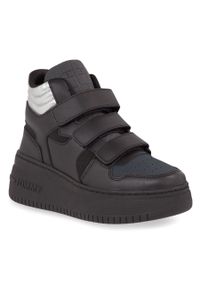 Sneakersy Tommy Jeans Tjw Retro Basket Chunky Flatf Mc EN0EN02370 Black BDS. Kolor: czarny