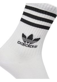 Adidas - adidas Zestaw 3 par wysokich skarpet unisex IJ0733 Biały. Kolor: biały. Materiał: materiał, bawełna