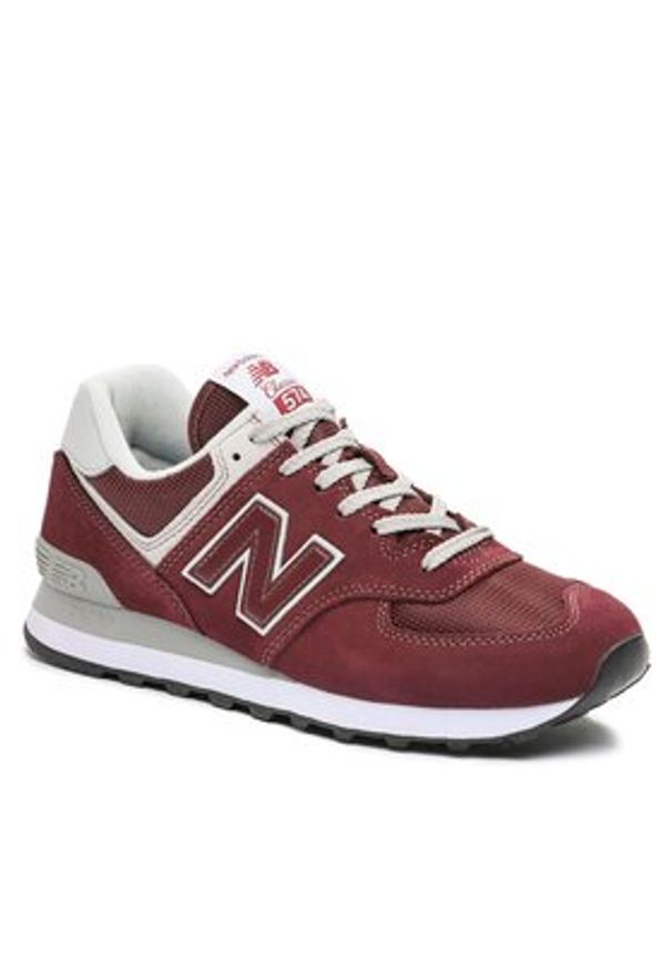 New Balance Sneakersy ML574EVM Bordowy. Kolor: czerwony. Materiał: skóra, zamsz. Model: New Balance 574
