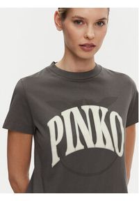 Pinko - PINKO T-Shirt 101752 A2CT I63 Szary Regular Fit. Kolor: szary. Materiał: bawełna #3