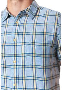 Wrangler - KOSZULA MĘSKA KRÓTKI RĘKAW WRANGLER SS 1PKT SHIRT CERUL W58606EVT 112129493. Długość rękawa: krótki rękaw. Długość: krótkie. Wzór: kratka #7
