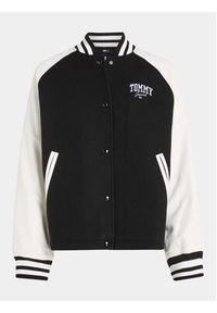 Tommy Jeans Kurtka bomber Cord Mix Letterman DW0DW16592 Czarny Regular Fit. Kolor: czarny. Materiał: wełna, syntetyk #9