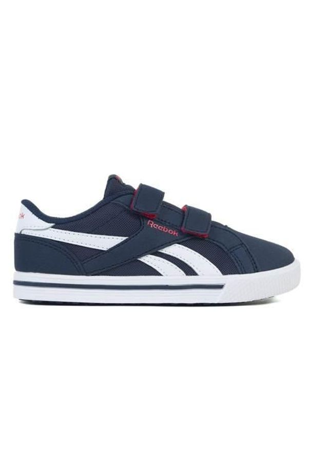 Buty do chodzenia dla dzieci Reebok Royal Comp 2L Alt. Zapięcie: rzepy. Kolor: biały, wielokolorowy, niebieski. Materiał: tkanina, materiał, syntetyk. Szerokość cholewki: normalna. Model: Reebok Royal. Sport: turystyka piesza