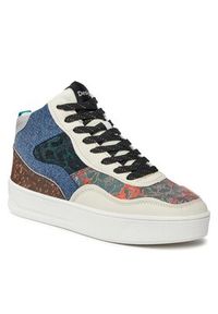 Desigual Sneakersy 23WSKA03 Niebieski. Kolor: niebieski. Materiał: skóra