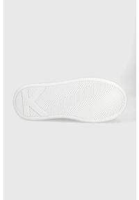 Karl Lagerfeld buty skórzane ANAKAPRI kolor biały. Zapięcie: sznurówki. Kolor: biały. Materiał: skóra. Obcas: na platformie