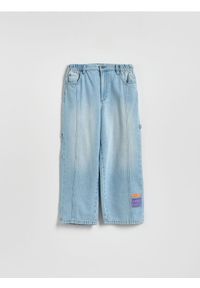 Reserved - Jeansy baggy - niebieski. Kolor: niebieski