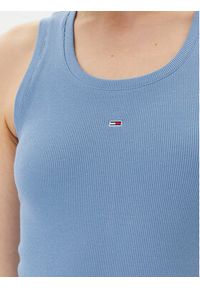 Tommy Jeans Sukienka codzienna Essential DW0DW20674 Niebieski Slim Fit. Okazja: na co dzień. Kolor: niebieski. Materiał: bawełna. Typ sukienki: proste. Styl: casual #4