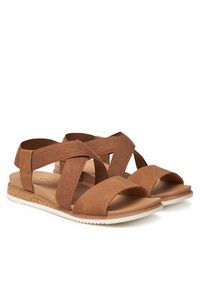 skechers - Skechers Sandały BOBS Desert Kiss Low 114705/CSNT Brązowy. Kolor: brązowy. Materiał: materiał #5