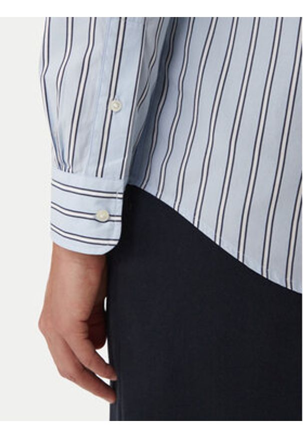 TOMMY HILFIGER - Tommy Hilfiger Koszula MW0MW42441 Błękitny Regular Fit. Kolor: niebieski. Materiał: bawełna