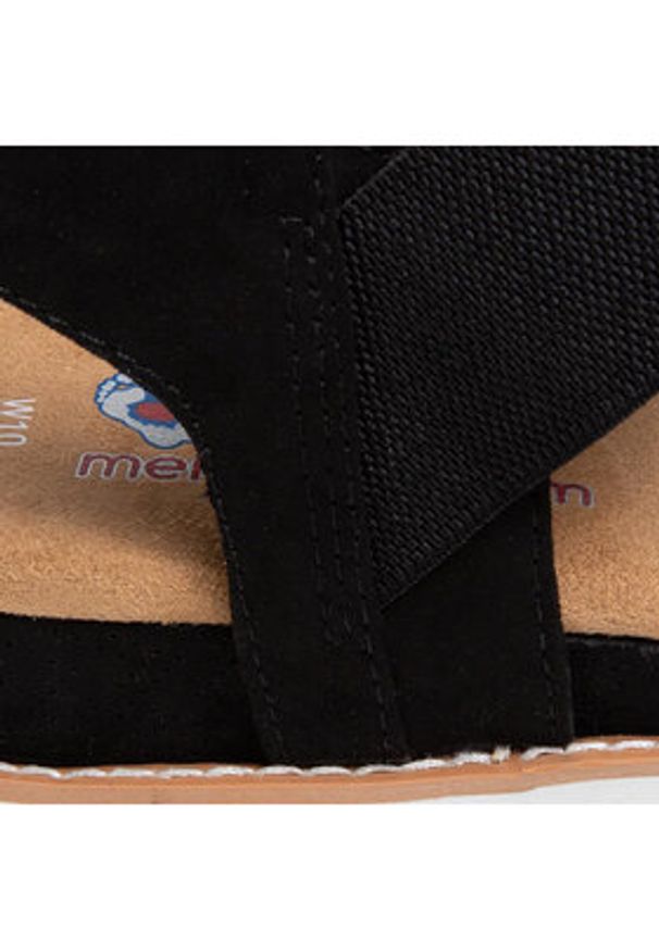 skechers - Skechers Sandały Desert Kiss 31440/BLK Czarny. Kolor: czarny. Materiał: materiał