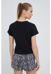 Calvin Klein Underwear piżama damska kolor czarny. Kolor: czarny. Materiał: dzianina. Długość: krótkie #3