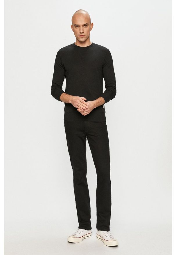Jack & Jones - Bluza. Okazja: na co dzień. Kolor: czarny. Materiał: dzianina. Styl: casual