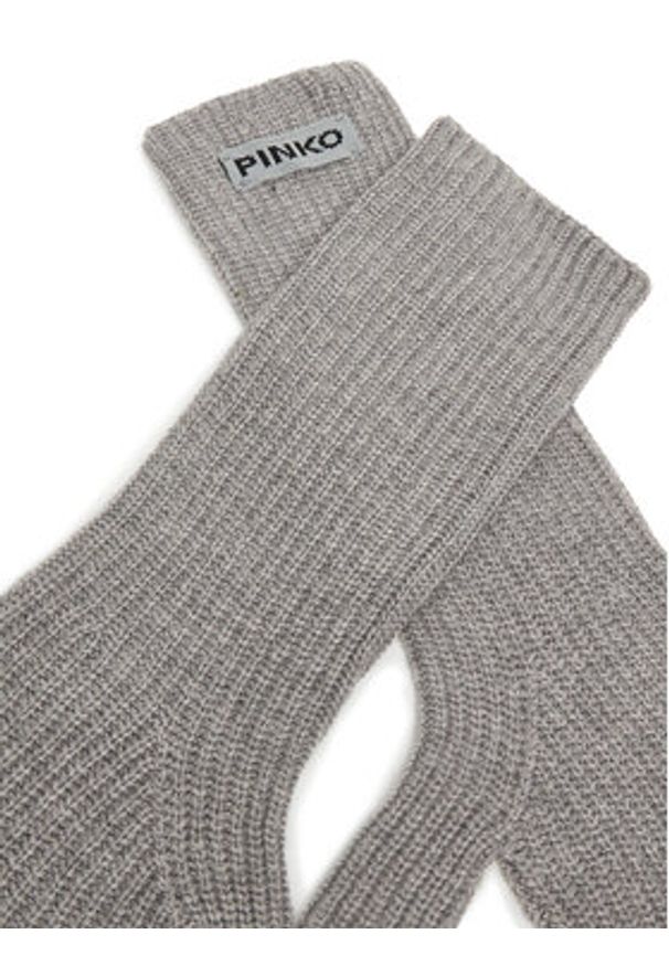 Pinko - PINKO Rękawiczki Damskie Grecia 105997 A2Z4 Szary. Kolor: szary. Materiał: wiskoza