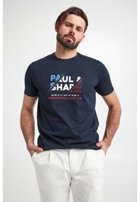PAUL & SHARK - T-shirt męski z logo PAUL&SHARK
