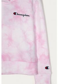 Champion Bluza dziecięca kolor różowy z kapturem wzorzysta. Okazja: na co dzień. Typ kołnierza: kaptur. Kolor: różowy. Styl: casual