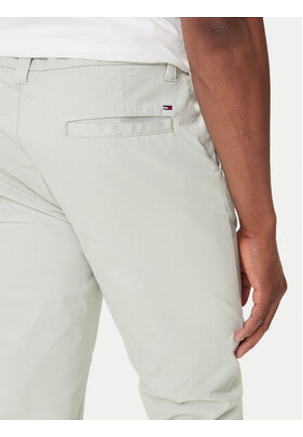 Tommy Jeans Chinosy Austin DM0DM20282 Zielony Slim Fit. Kolor: zielony. Materiał: bawełna