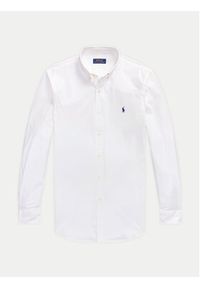 Polo Ralph Lauren Koszula 710928254002 Biały Slim Fit. Typ kołnierza: polo. Kolor: biały. Materiał: bawełna #2