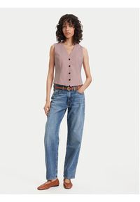 TOMMY HILFIGER - Tommy Hilfiger Kamizelka WW0WW48882 Różowy Regular Fit. Kolor: różowy. Materiał: syntetyk #4