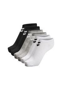 Skarpetki Hummel hmlCHEVRON 6-PACK ANKLE SOCKS uniwersalne. Kolor: biały, wielokolorowy, czarny, szary