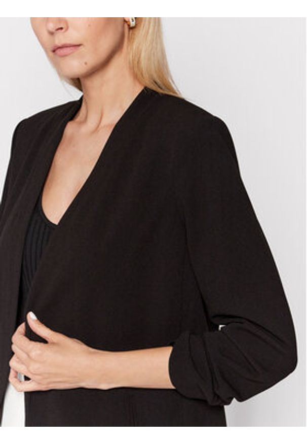 DKNY Marynarka P9RCAAWI Czarny Regular Fit. Kolor: czarny. Materiał: syntetyk