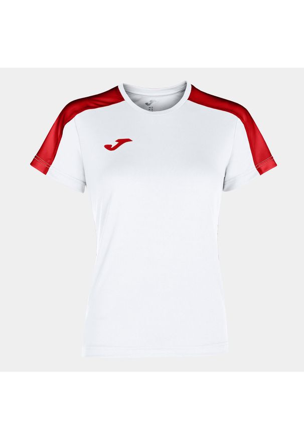 Koszulka do piłki nożnej damska Joma Academy III z krótkim rękawem. Kolor: czerwony, wielokolorowy, biały. Długość rękawa: krótki rękaw. Długość: krótkie. Sport: piłka nożna