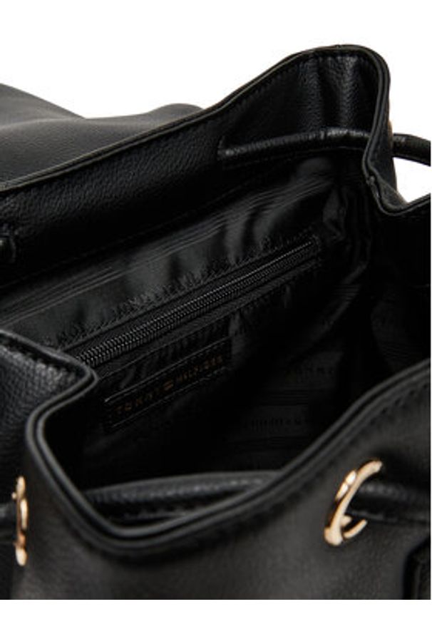 TOMMY HILFIGER - Tommy Hilfiger Plecak Th Modern Backpack AW0AW17470 Czarny. Kolor: czarny. Materiał: skóra