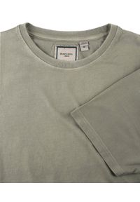 Męski T-Shirt -Brave Soul- Delikatny Efekt Sprania Tkaniny - Szałwiowy. Okazja: na co dzień. Materiał: bawełna. Sezon: lato, wiosna. Styl: casual #2