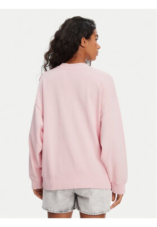 Roxy Bluza ERJFT04997 Różowy Relaxed Fit. Kolor: różowy. Materiał: bawełna