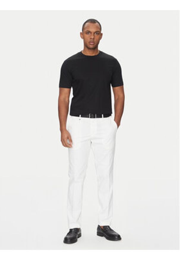 BOSS Spodnie materiałowe C-Genius 50534612 Biały Slim Fit. Kolor: biały. Materiał: bawełna