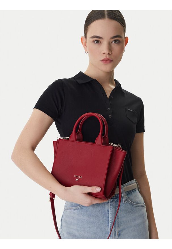 Guess Torebka J5GZ06 WG730 Czerwony. Kolor: czerwony. Materiał: skórzane
