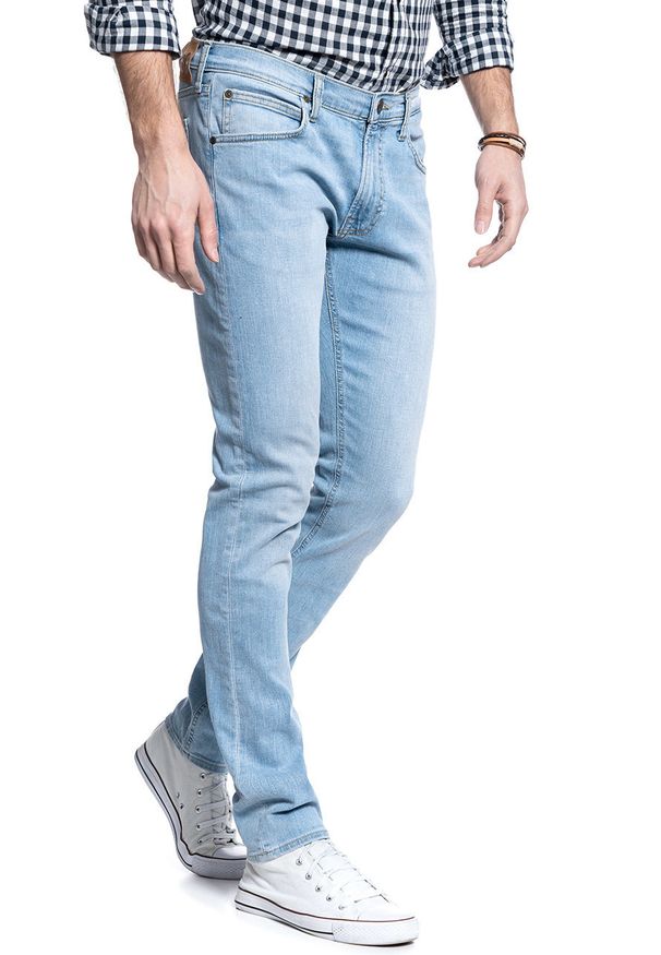 Lee - LEE SPODNIE MĘSKIE LUKE BLEACHED CODY L719NLUH 112119227. Długość: krótkie. Wzór: kolorowy. Sezon: lato, zima