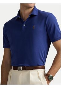 Polo Ralph Lauren Polo 710704319164 Granatowy Slim Fit. Typ kołnierza: polo. Kolor: niebieski. Materiał: bawełna #4