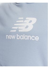 New Balance Bluza MT31537 Błękitny Relaxed Fit. Kolor: niebieski. Materiał: bawełna #5