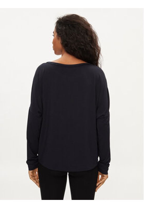 TOMMY HILFIGER - Tommy Hilfiger Bluzka UW0UW05196 Granatowy Relaxed Fit. Kolor: niebieski