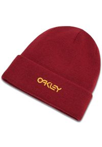 Czapka zimowa Oakley B1B Logo Beanie - iron red. Kolor: czerwony. Sezon: zima