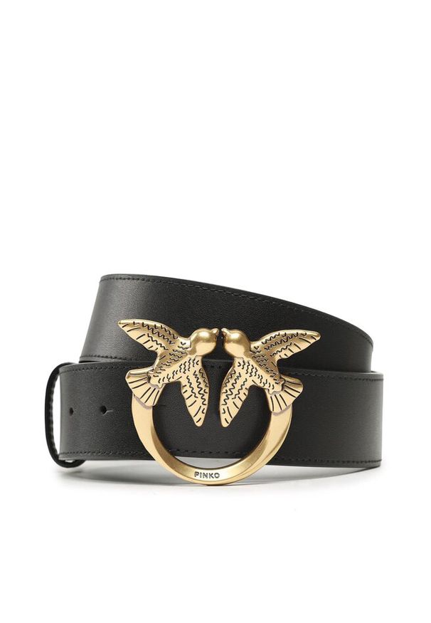 Pinko - Pasek Damski PINKO. Kolor: czarny
