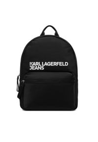 Karl Lagerfeld Jeans Plecak A4W30294 Czarny. Kolor: czarny. Materiał: materiał #1