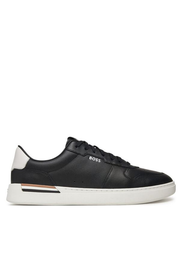 BOSS Sneakersy Clint 50542538 Czarny. Kolor: czarny. Materiał: skóra