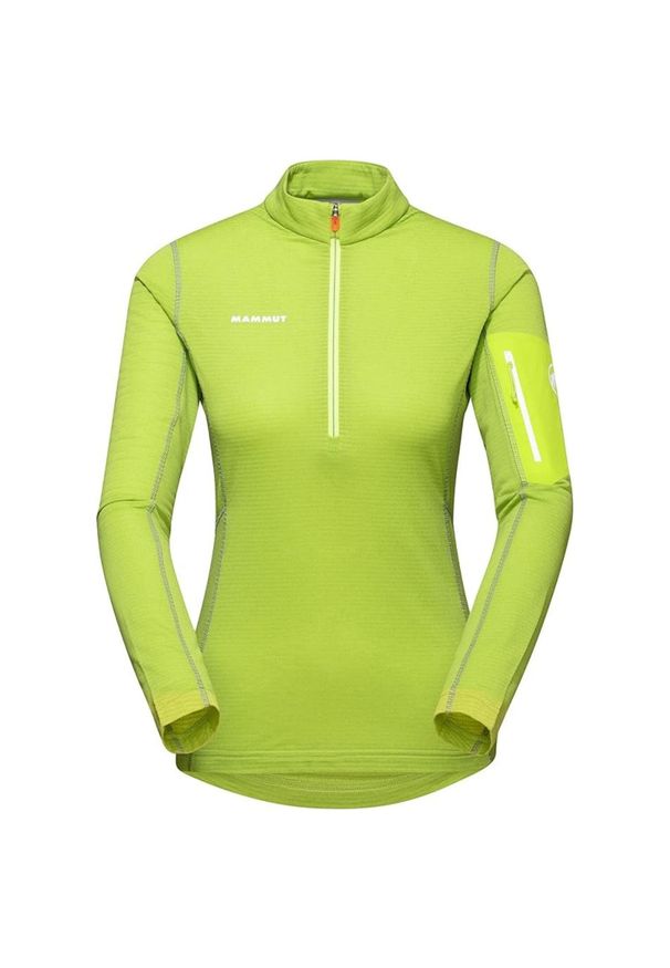 Bluza techniczna damska Mammut Aenergy ML Half Zip Pull. Kolor: zielony. Sport: outdoor
