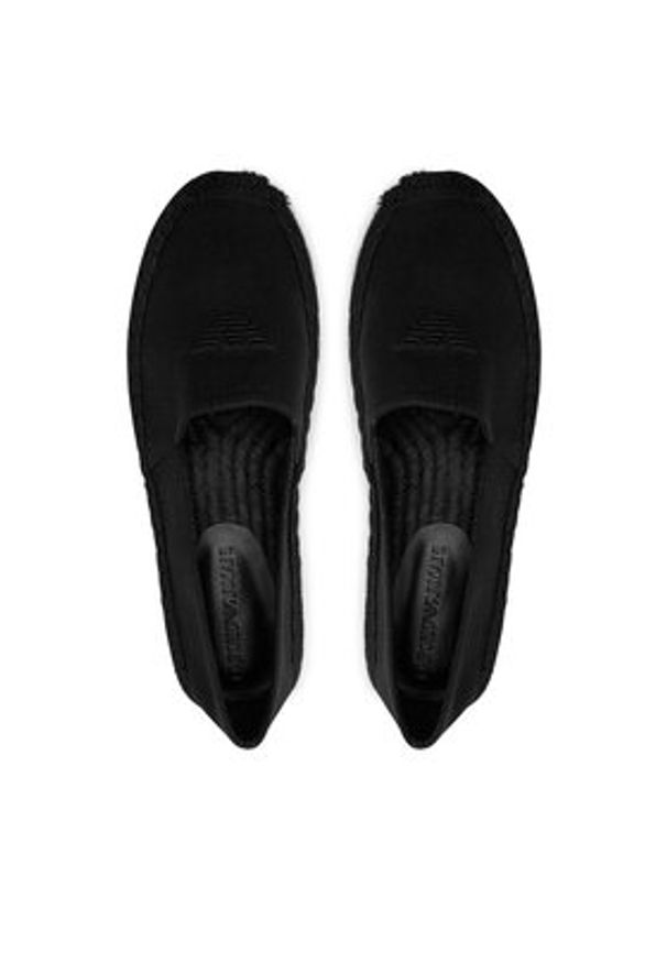 Emporio Armani Espadryle XVSS07 XD396 K001 Czarny. Kolor: czarny. Materiał: materiał