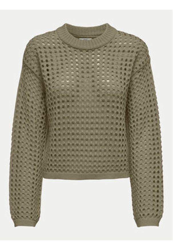 JDY Sweter Ronda 15317229 Zielony Regular Fit. Kolor: zielony. Materiał: syntetyk