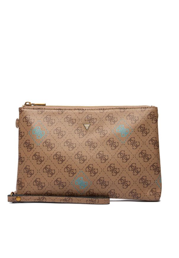 Guess Saszetka PMMICT P5438 Brązowy. Kolor: brązowy. Materiał: skóra