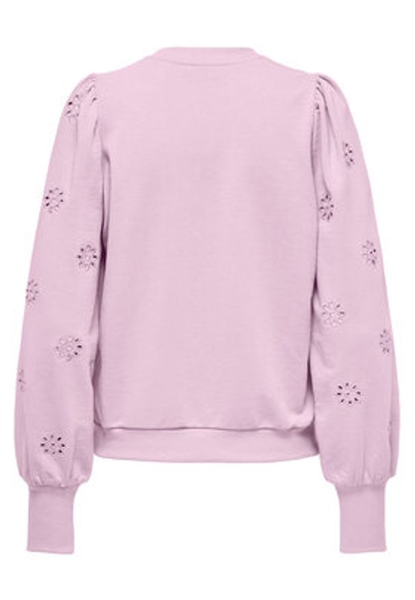 only - ONLY Bluza Femme 15315687 Różowy Regular Fit. Kolor: różowy. Materiał: bawełna