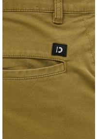 Tom Tailor spodnie męskie kolor zielony joggery. Kolor: zielony. Materiał: bawełna, tkanina. Wzór: gładki