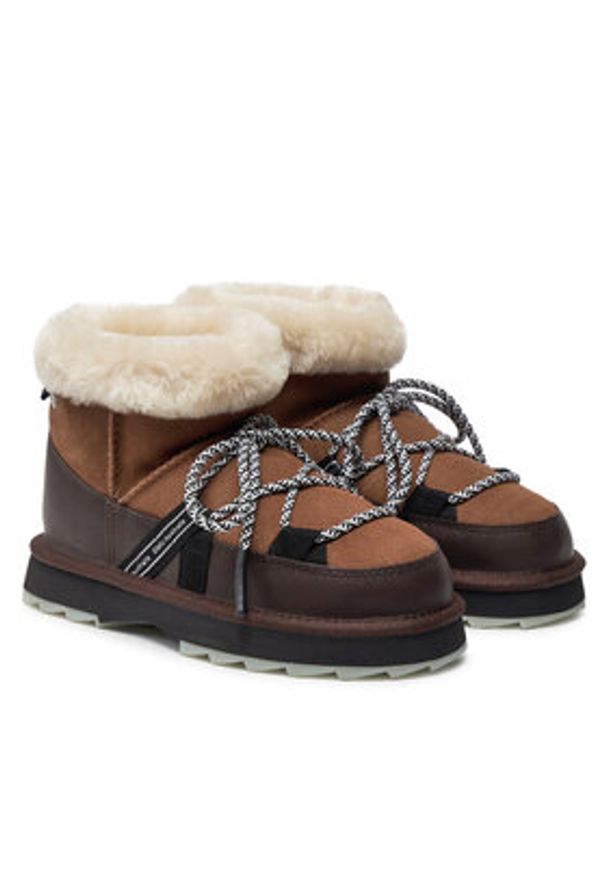 EMU Australia Śniegowce Blurred Micro W13129 Brązowy. Kolor: brązowy. Materiał: skóra