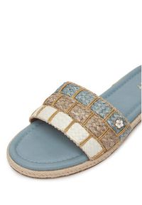 Roxy Espadryle E6018-5 Niebieski. Kolor: niebieski. Materiał: materiał
